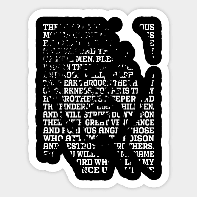 Ezekiel 25:17 Sticker by LilloKaRillo